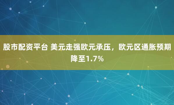 股市配资平台 美元走强欧元承压，欧元区通胀预期降至1.7%